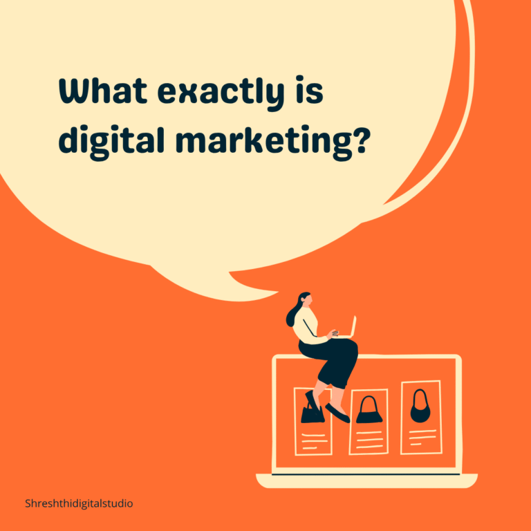“Infographic explaining core components of digital marketing”